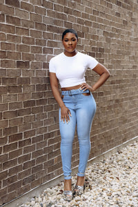 Side Cutout Jeans
