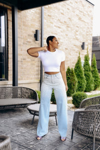 Diamond Girl- Rhinestone jeans