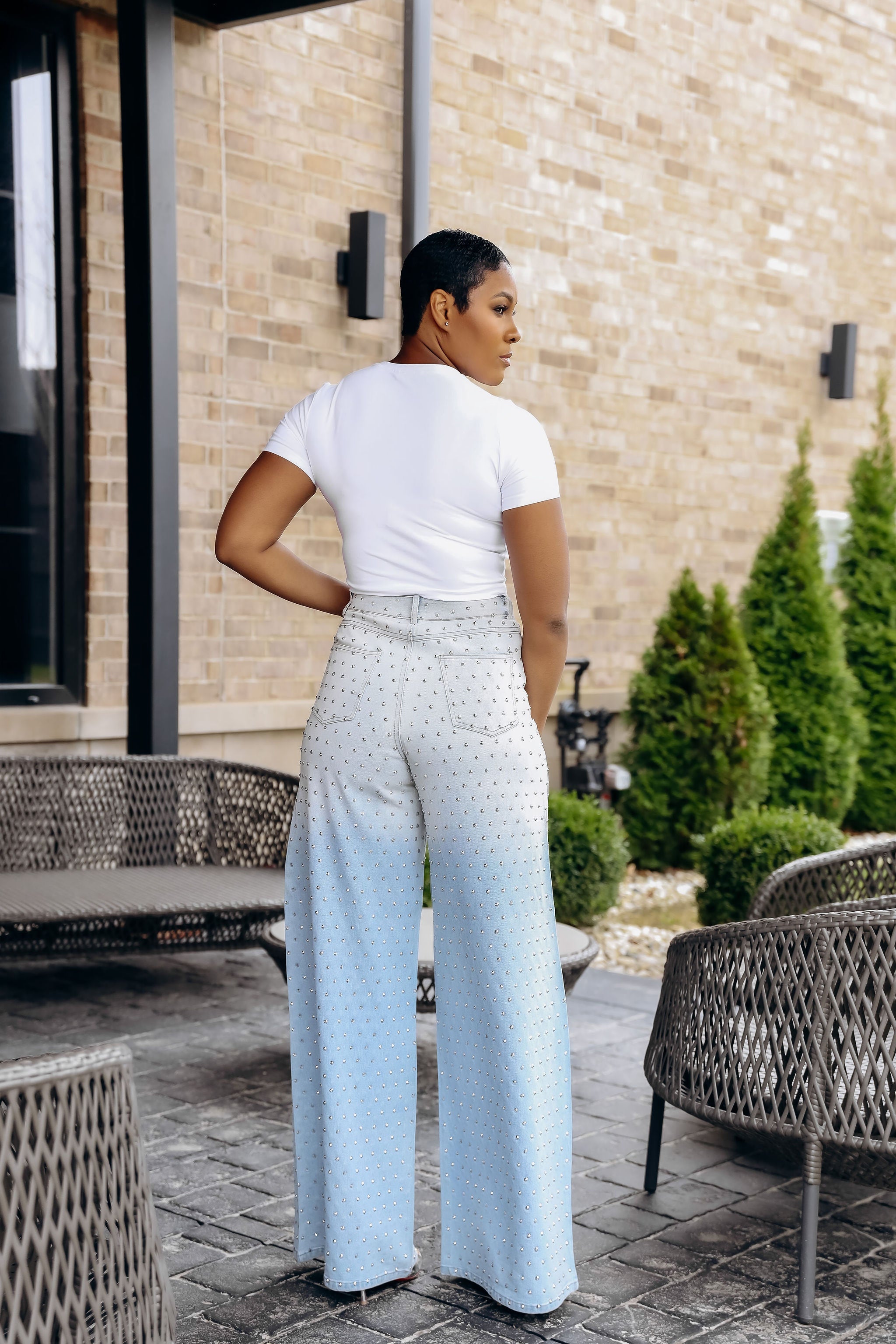 Diamond Girl- Rhinestone jeans