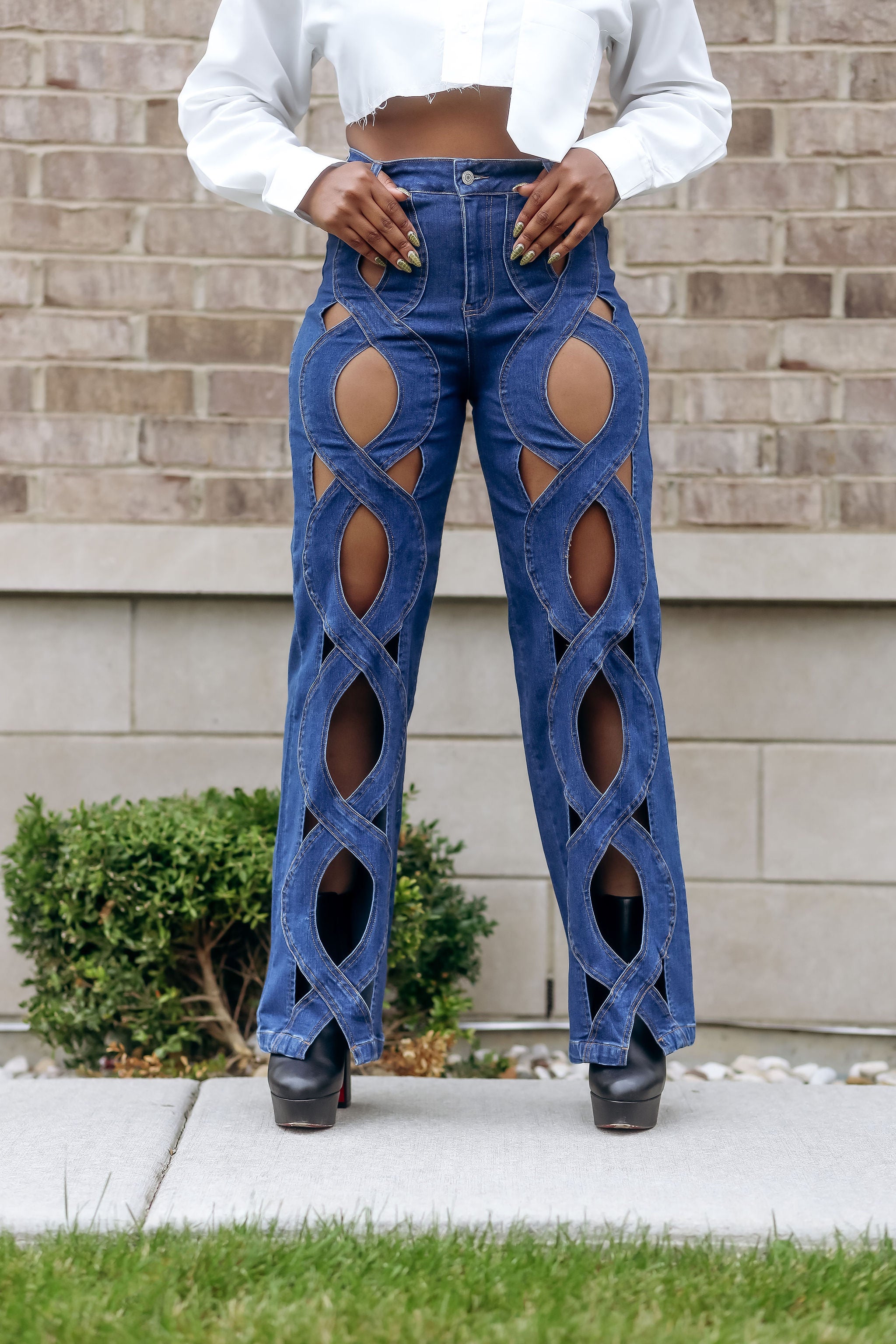 Twisted Up-Jeans