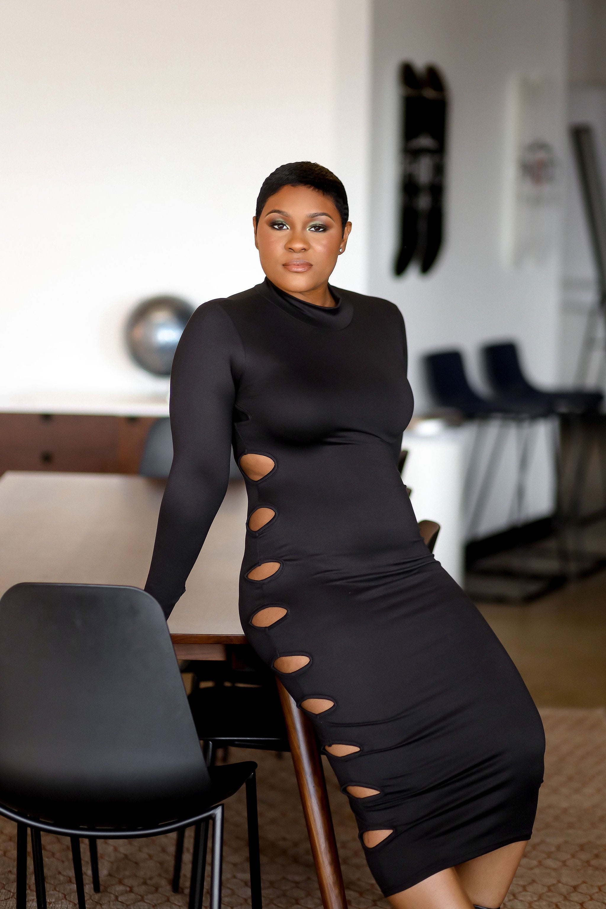 Black Midi Dress