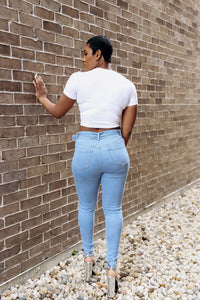 Side Cutout Jeans
