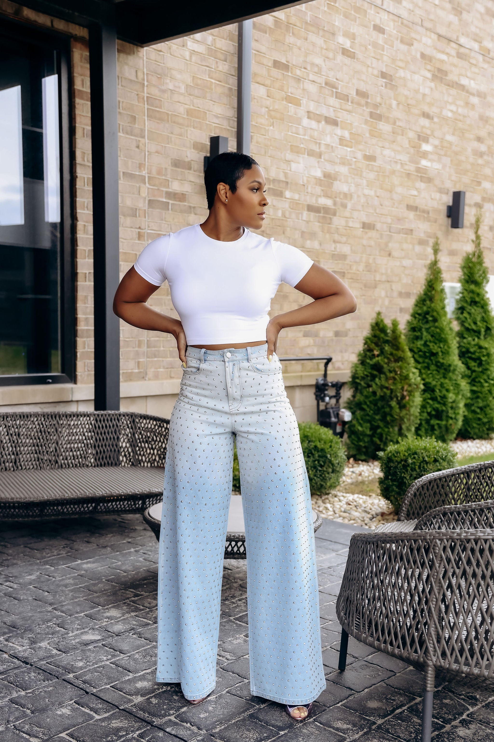 Diamond Girl- Rhinestone jeans