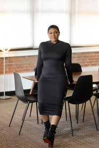 Black Midi Dress