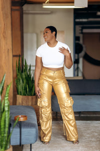 Liquid Gold- Cargo Pant