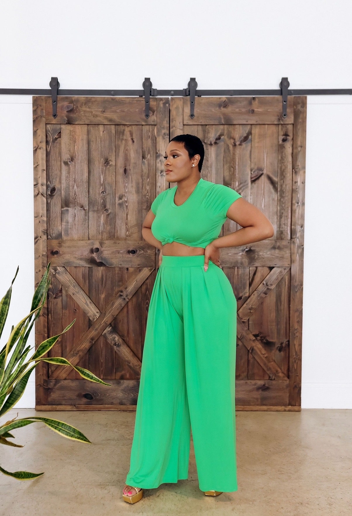 Money- Palazzo Pant Set