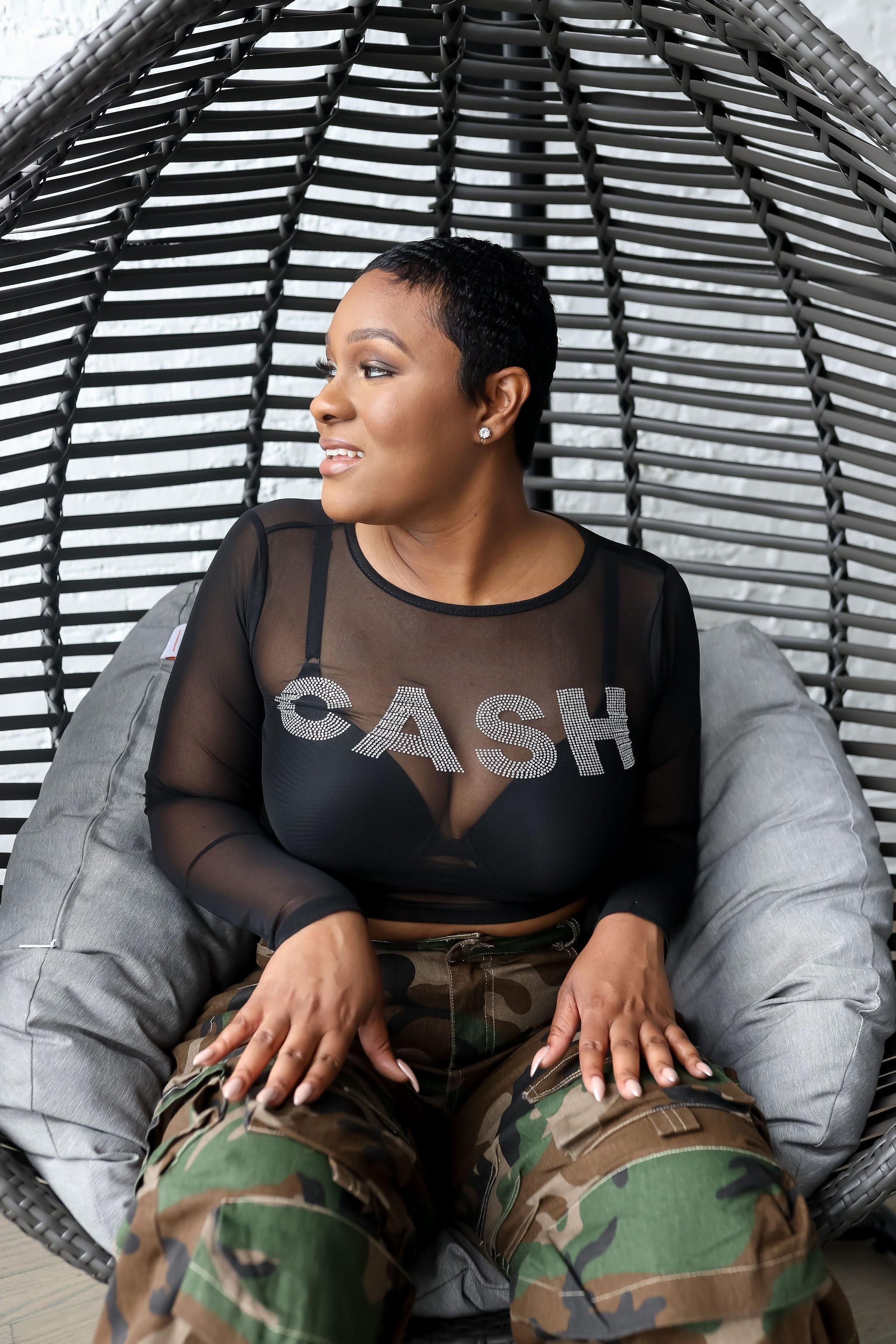 Ca$h- Mesh shirt