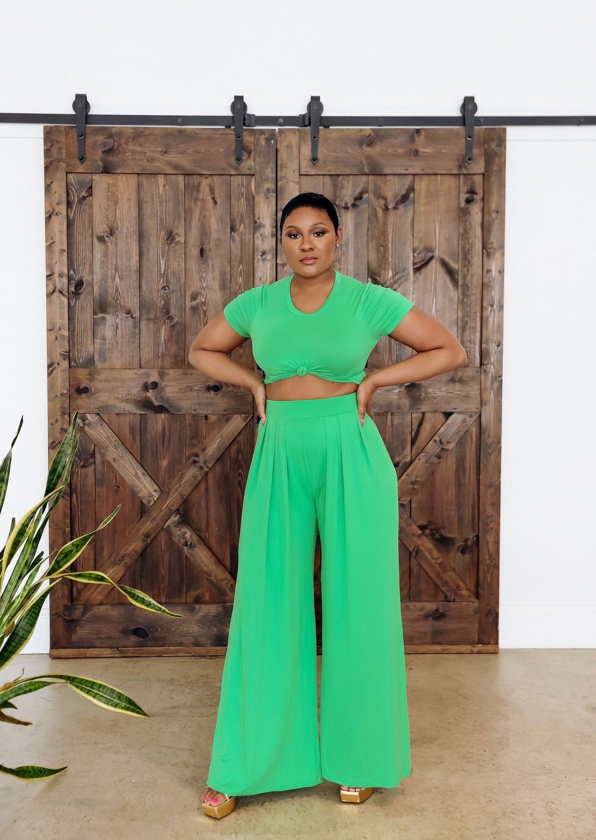 Money- Palazzo Pant Set