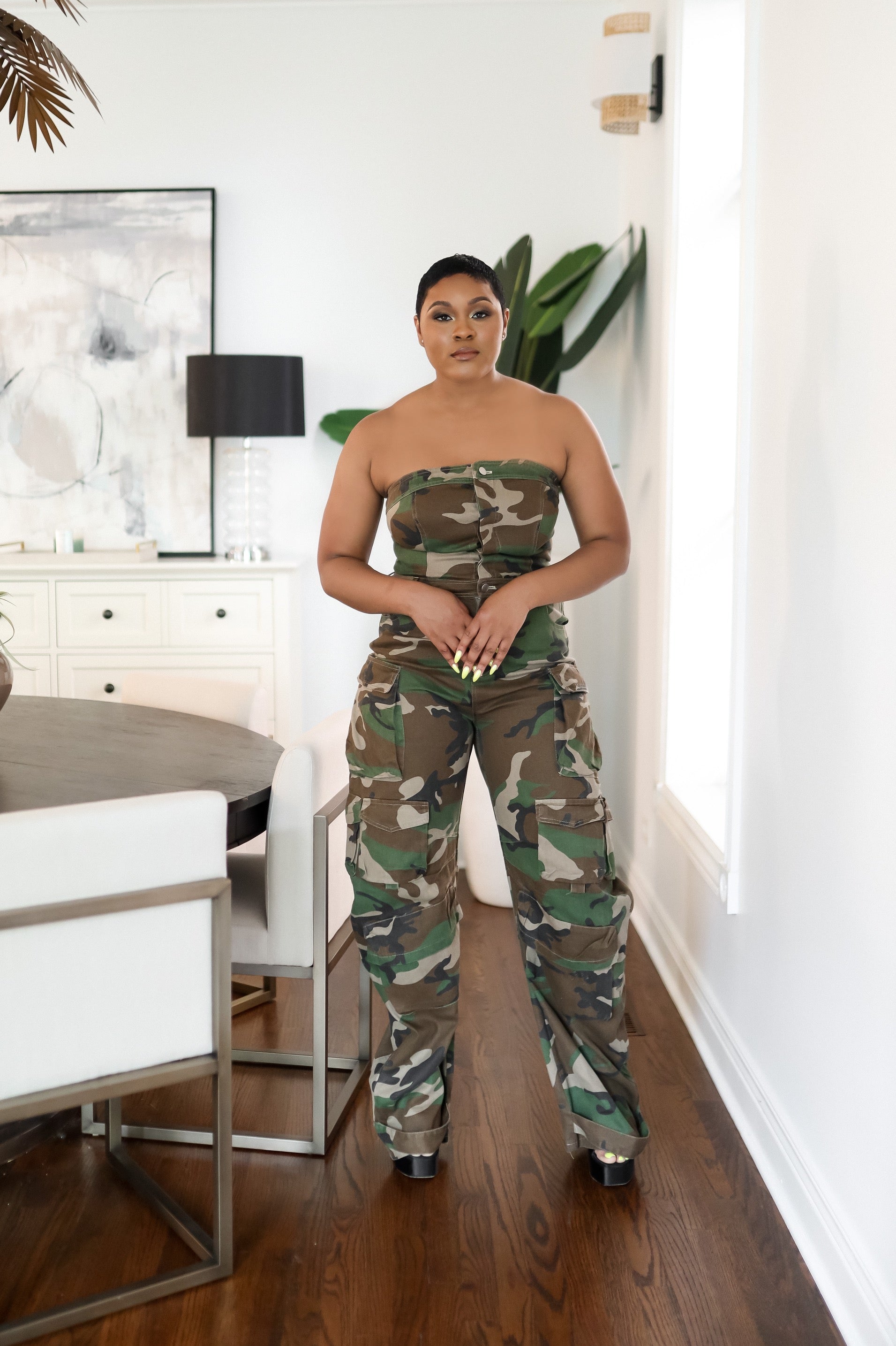 Soulja Girl- Camo Jumpsuit