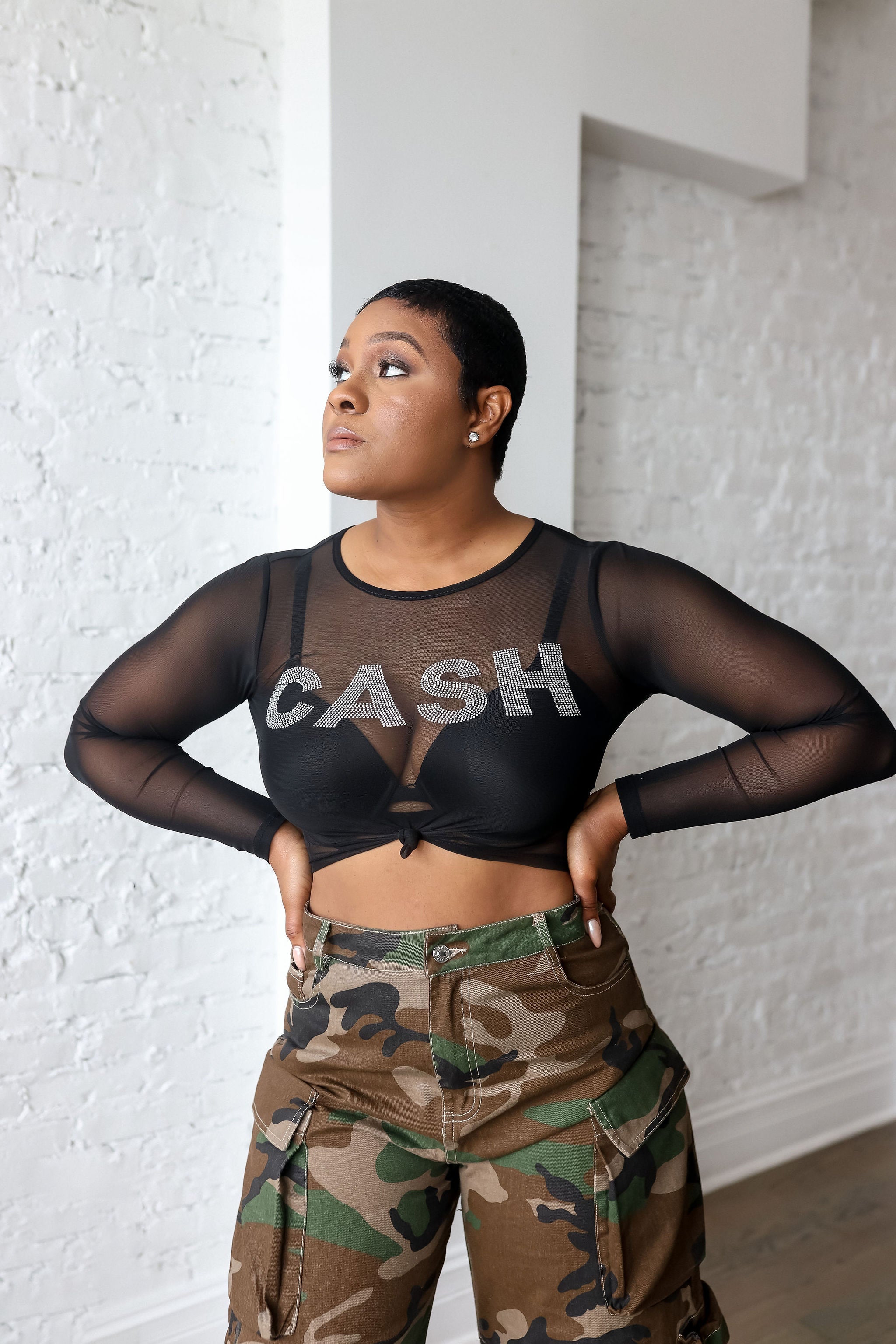 Ca$h- Mesh shirt