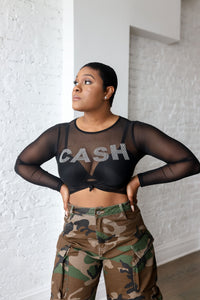 Ca$h- Mesh shirt