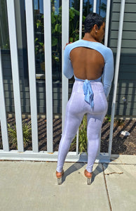 Ariel | Backless Top (Baby Blue)