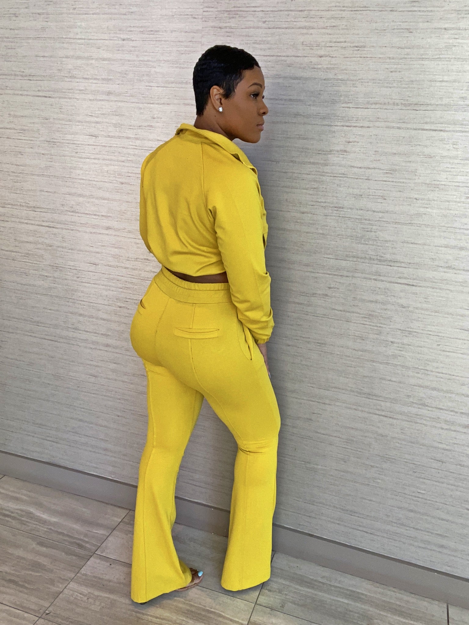 Lemon Drop- Two Piece Tracksuit Set