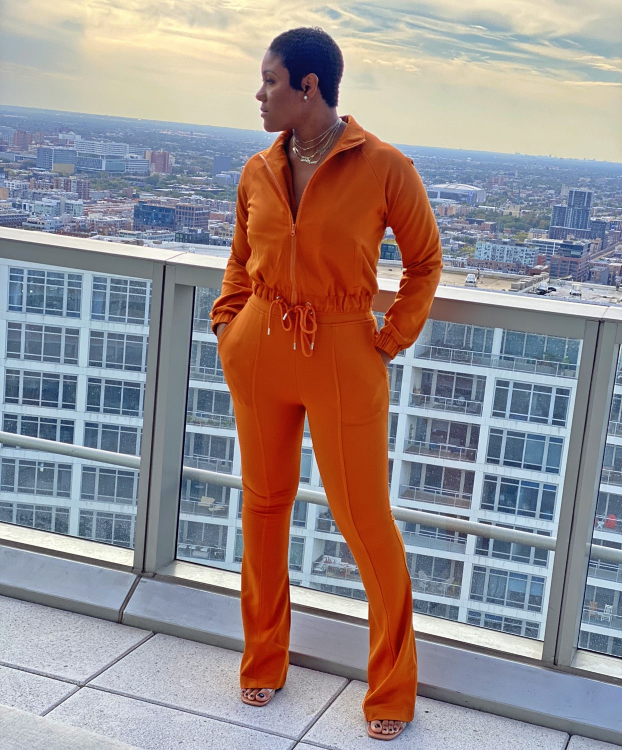 Caramel- Two Piece Track Suit