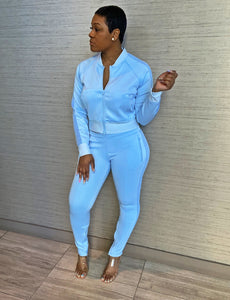 Blu- Two Piece Track Suit