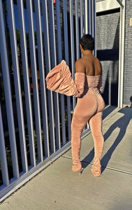 Krishana| Two Piece Ruched Pant Set