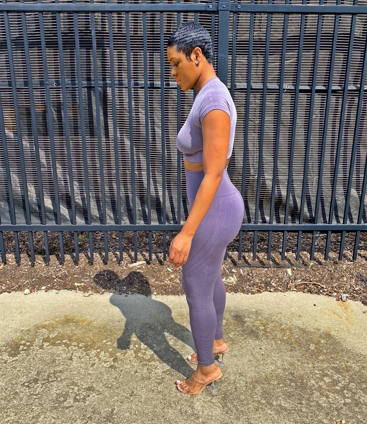 Trina| Athleisure Crop Top Set