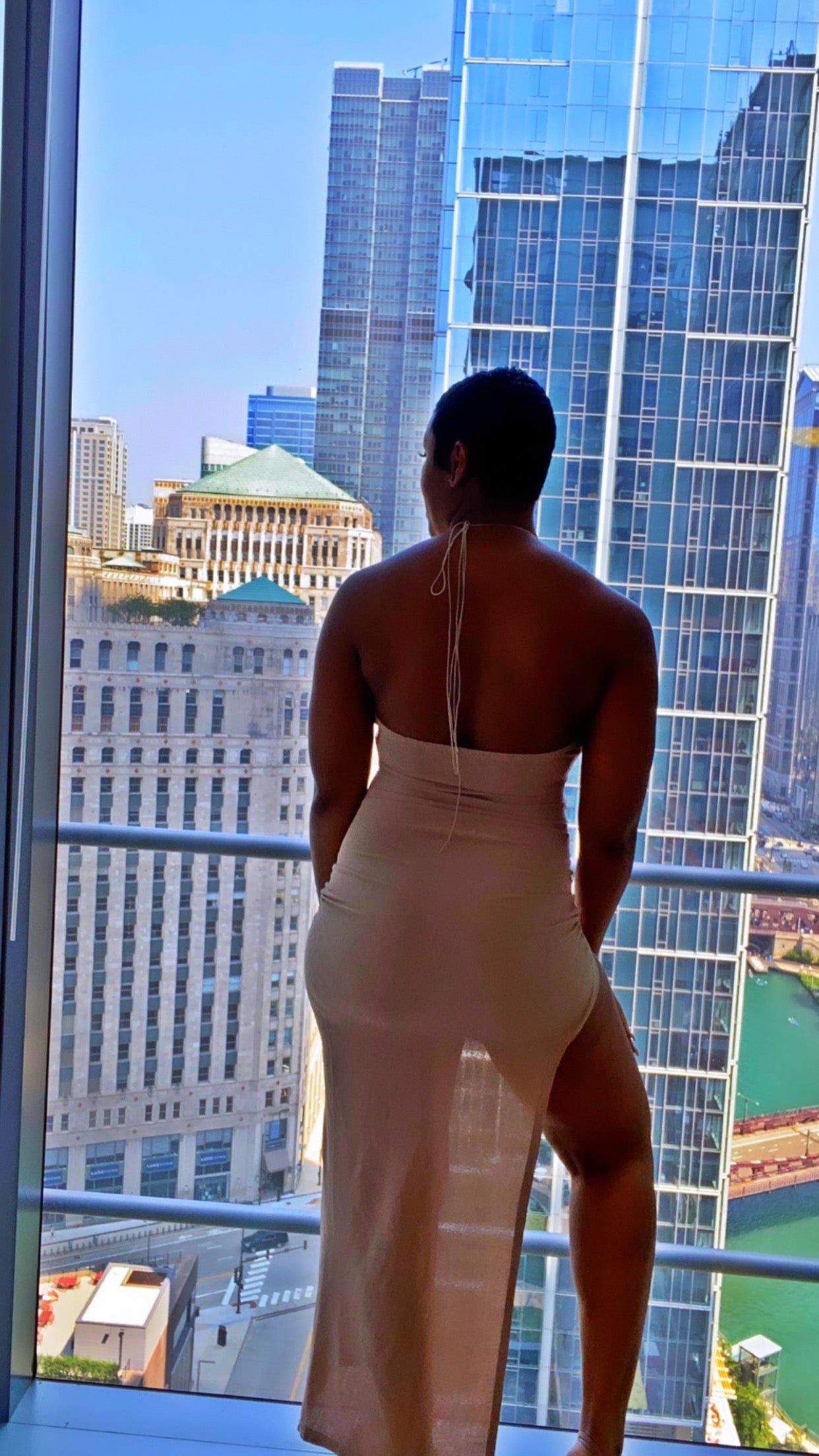 Hailey- Nude Maxi Dress