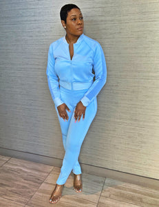 Blu- Two Piece Track Suit