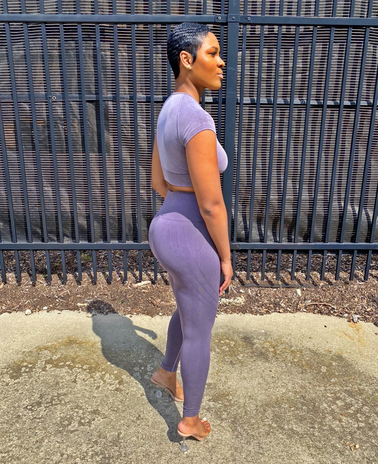 Trina| Athleisure Crop Top Set