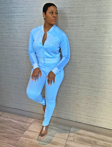 Blu- Two Piece Track Suit