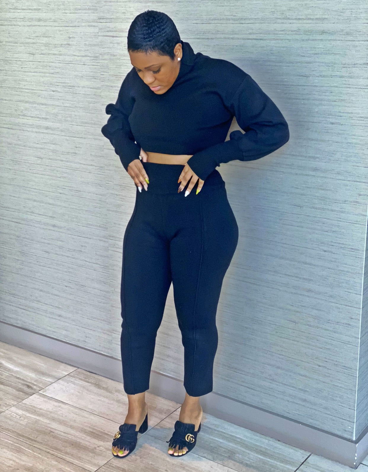Blaque- Two Piece Sweater Set