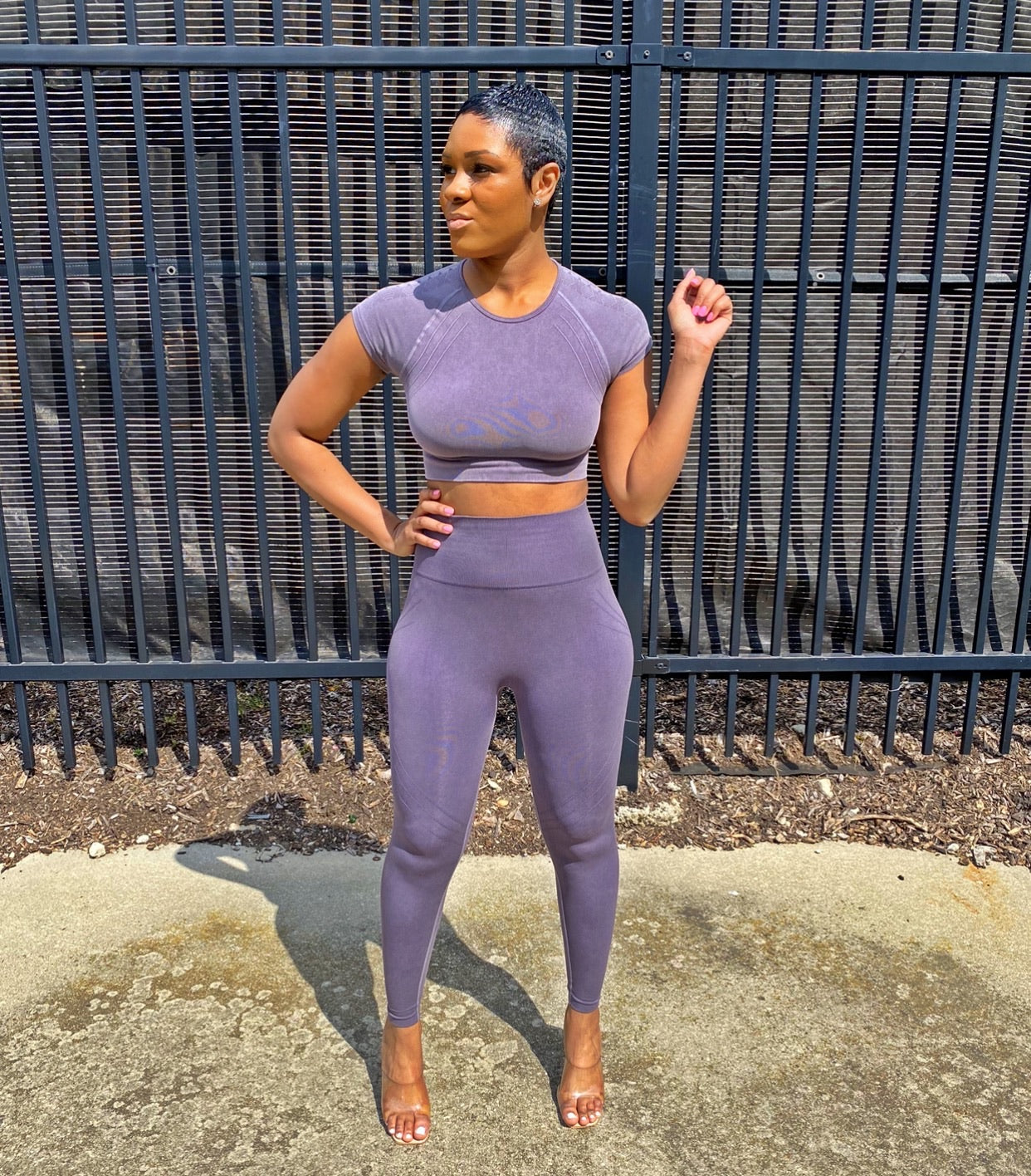 Trina| Athleisure Crop Top Set