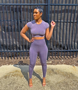 Trina| Athleisure Crop Top Set