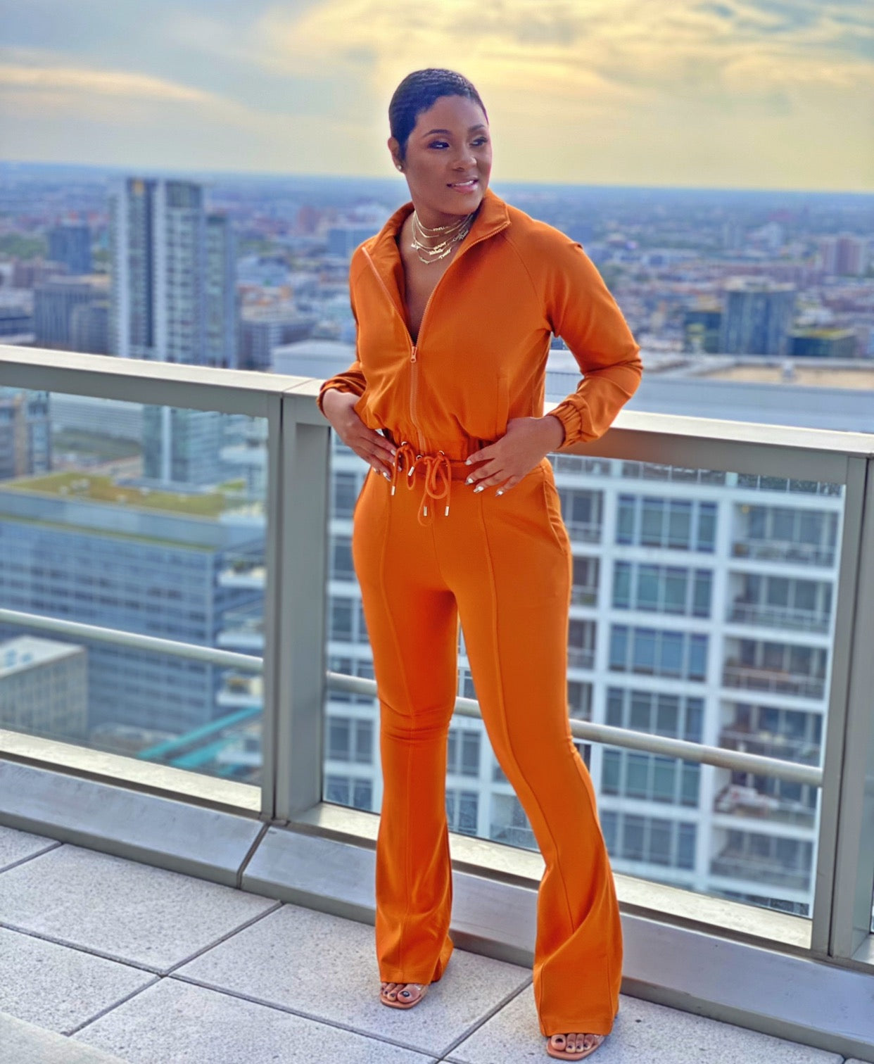 Caramel- Two Piece Track Suit