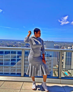 Ms. Gardner- French Terry Dress