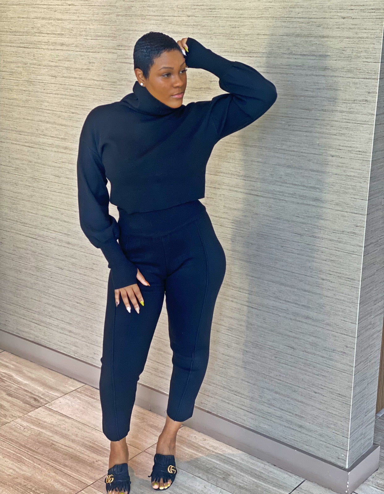 Blaque- Two Piece Sweater Set