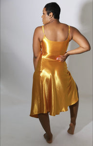BARBADOS- SATIN DRESS